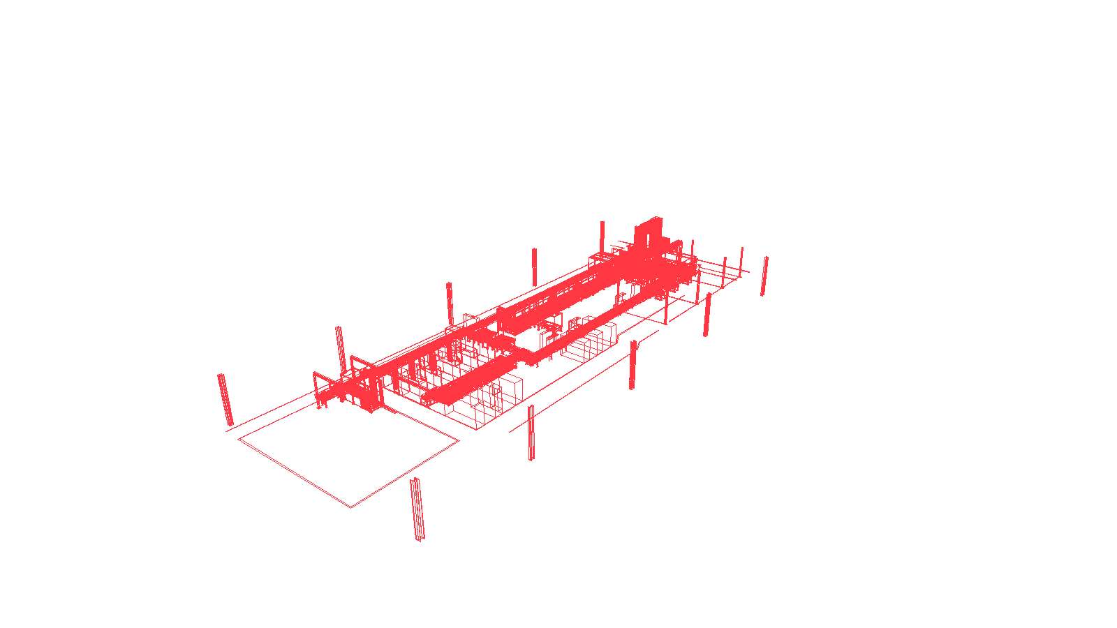 Roller-conveyor transport line