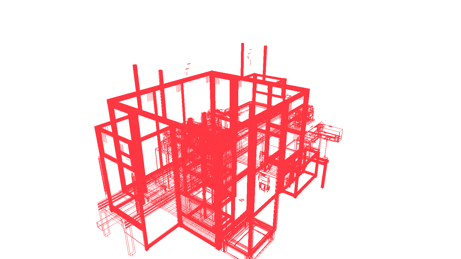 Robotic station for fastening brackets and a ventilation duct